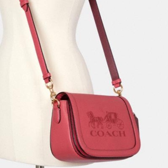 Coach Saddle Bag With Horse And Carriage - Picture 13 of 16